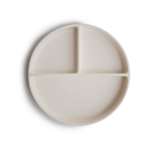 Mushie Classic Silicone Plate | Ivory
