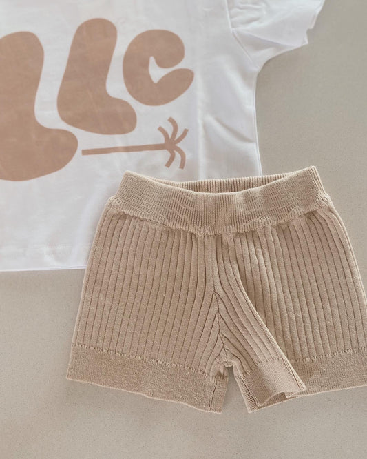 Dune Knit Shorts | Sand